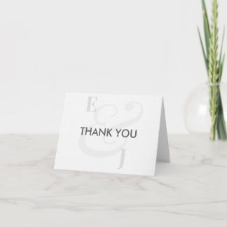 Minimalist Ampersand Wedding | Thank You Card サンキューカード