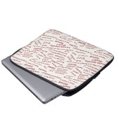 Minimalist Anatomy Doodle Pattern Laptop Sleeve ラップトップスリーブ (正面下部)