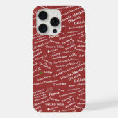 ​Minimalist Anatomy Pattern - Medical Student iPho iPhoneケース (裏面)