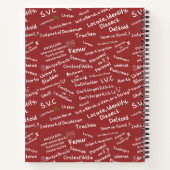 Minimalist Anatomy Pattern Medical Student Noteboo ノートブック (裏面)