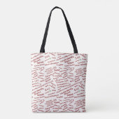 Minimalist Anatomy Pattern - Medical Student Tote トートバッグ (裏面)