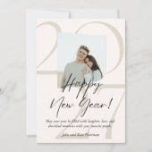 Minimalist and Aesthetic Happy New Year Photo  (正面)