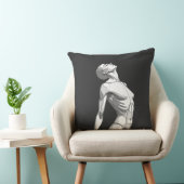 Minimalist Android Female - Modern Throw Pillow クッション (椅子)