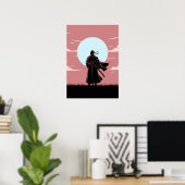 Minimalist Anime Ronin ポスター (ホームオフィス)