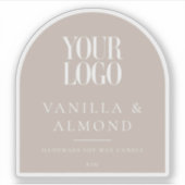 Minimalist Arch Custom Logo Candle Label シール (正面)