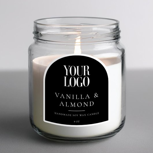 Minimalist Arch Custom Logo Candle Label シール