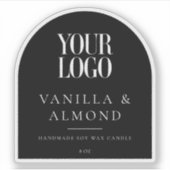 Minimalist Arch Custom Logo Candle Label シール (正面)