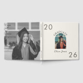 Minimalist Arch Graduation Photo Guest Book  ゲストブック (全面)
