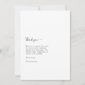 Minimalist Arch Photo Baby Shower Thank You サンキューカード (裏面)