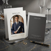 Minimalist Arch Photo Graduation Invite | ROULIV 招待状