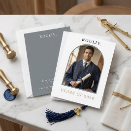 Minimalist Arch Photo Graduation | Rolling Stone 招待状