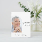 Minimalist Arch Photo Memorial Thank You Card サンキューカード (スタンド正面)