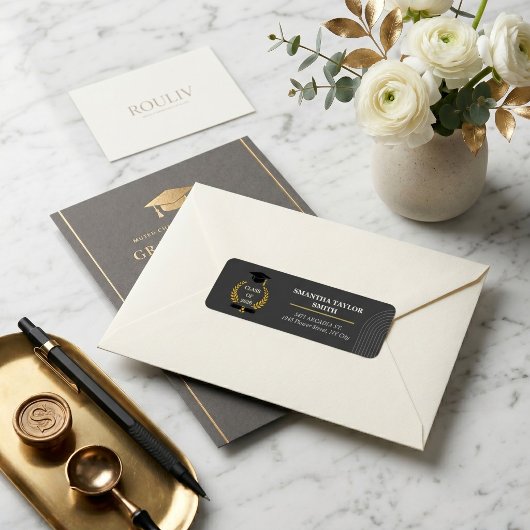 Minimalist Arch | ROULIV Muted Charcoa Graduation  ラベル