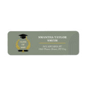 Minimalist Arch | ROULIV Sage Green Graduation  ラベル (正面)