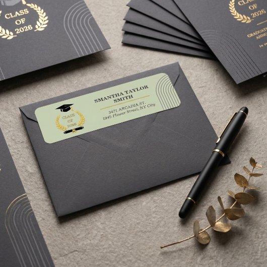 Minimalist Arch | ROULIV Sage Green Graduation  ラベル