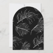 Minimalist Arch She Said Yes Engagement Party 招待状 (裏面)