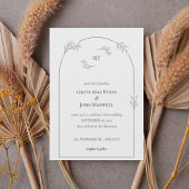 Minimalist Arch Wedding Invitation 招待状