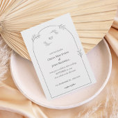 Minimalist Arch Wedding Invitation 招待状
