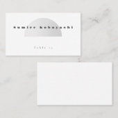 Minimalist Arch Wedding Place Card 名刺 (正面/裏面)
