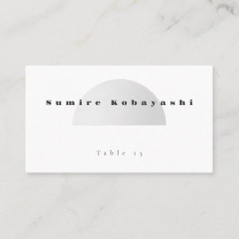 Minimalist Arch Wedding Place Card 名刺