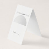 Minimalist Arch Wedding Place Card 名刺 (正面)