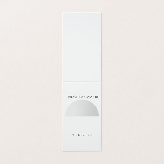 Minimalist Arch Wedding Place Card 名刺 (外部フラット)