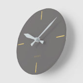 Minimalist Architectural Wall Clock - Modern  ラウンド壁時計 (傾斜)