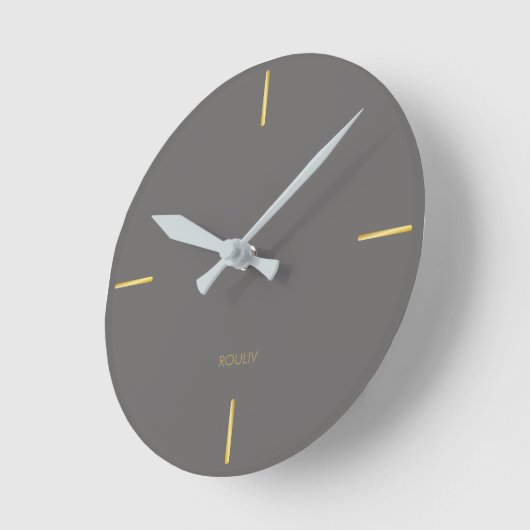 Minimalist Architectural Wall Clock - Modern ラウンド壁時計 (傾斜)