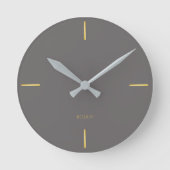 Minimalist Architectural Wall Clock - Modern  ラウンド壁時計 (正面)