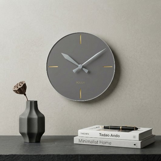 Minimalist Architectural Wall Clock - Modern ラウンド壁時計