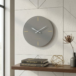 Minimalist Architectural Wall Clock - Modern ラージ壁時計