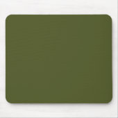 Minimalist Army Green Mouse Pad with Elegant Touch マウスパッド (正面)