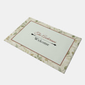 Minimalist Art Doormat | Personalized Family Name ドアマット (アングル)