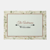 Minimalist Art Doormat | Personalized Family Name ドアマット (正面)