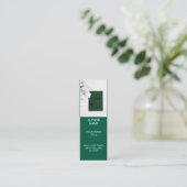 Minimalist Author Bookmark Template with Book Cove スキニー名刺 (スタンド正面)