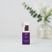 Minimalist Author Bookmark Template with Book Cove スキニー名刺 (スタンド正面)