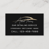 Minimalist automotive gold car line Business Card 名刺 (正面)
