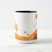 Minimalist Autumn Landscape Coffee Mug ツートーンマグカップ (中央)