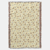 Minimalist Autumn Leaf スローブランケット (正面縦)