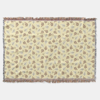 Minimalist Autumn Leaf スローブランケット