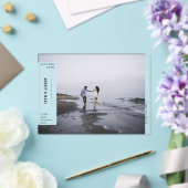 Minimalist Avant Garde Photo Wedding Save The Date アクリル招待状 (インサイチュ (ウェディング))