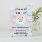 Minimalist Baby Gender Reveal Party Invite 招待状 (スタンド正面)