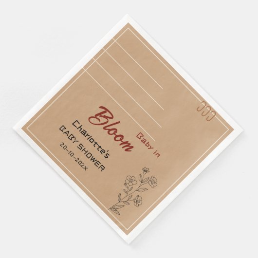 Minimalist Baby In Bloom Wildflower Baby Shower (コーナー)