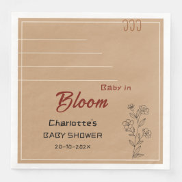 Minimalist Baby In Bloom Wildflower Baby Shower