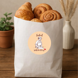 Minimalist Bakery Sticker Baked With Kindness ラウンドシール
