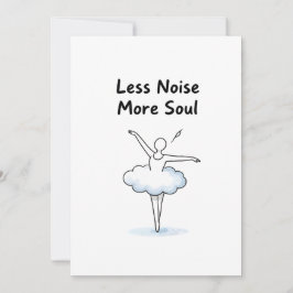Minimalist Ballet Dancer Soul Quote Art シーズンカード