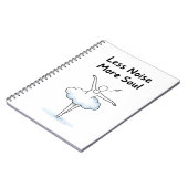 Minimalist Ballet Dancer Soul Quote Art ノートブック (左側)