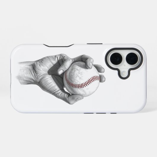 Minimalist Baseball iPhone 16ケース (裏面横)