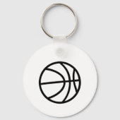 Minimalist basketball icon キーホルダー (正面)