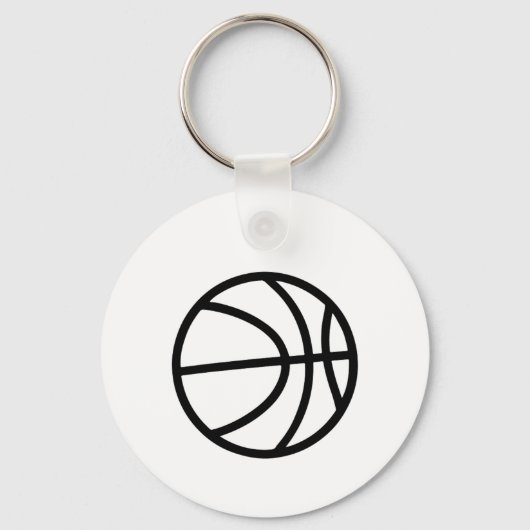 Minimalist basketball icon キーホルダー (裏面)